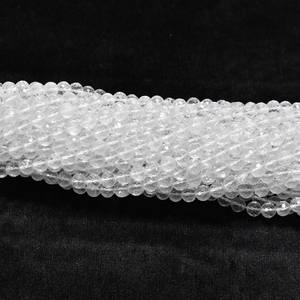 Cuentas Redondas Facetadas de Cuarzo Cristalino de 4.25mm, Hilo de 13 Pulgadas, Cuentas de Piedras Preciosas Transparentes para Collares y Pulseras - Product Image 4