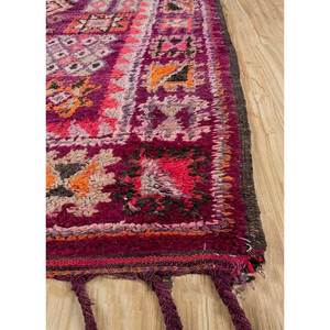 Tapis en laine noués à la main Nuray grande surface, motif géométrique rose et violet pour la décoration de la maison et du salon - Pae-4560 Taille 9x12 - Product Image 4