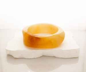 Brazalete ancho de diseñador floral de latón puro 100% hecho a mano, brazalete ajustable, Regalo para mamá - Product Image 2