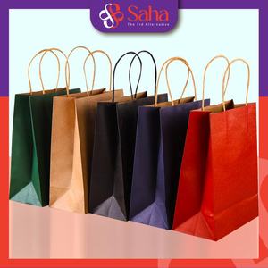 Bolsa de papel Kraft de lujo OEM personalizada hecha a mano comida té artesanías impresión Offset compras regalos embalaje con logotipo único - Product Image 4