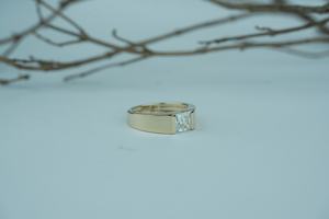 Bague en diamant de laboratoire de luxe coupe princesse VS1 clarté IGI SGL certifié or rose or argent fournisseur en gros - Product Image 2