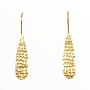 Boucles d'oreilles tendance minimalistes personnalisées pour femme, clous texturés, clous floraux tendance, boucles d'oreilles créoles motif feuille, tendances 2024 - Product Image 5