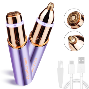 Conduroma 2024 vente chaude USB Rechargeable indolore rouge à lèvres taille 2 en 1 épilation électrique du visage pour les femmes - Product Image 1