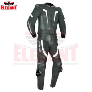 Combinaison de course de moto en cuir mat noir, design personnalisé, ensemble une pièce détachable pour la course alpinestrar - Product Image 4