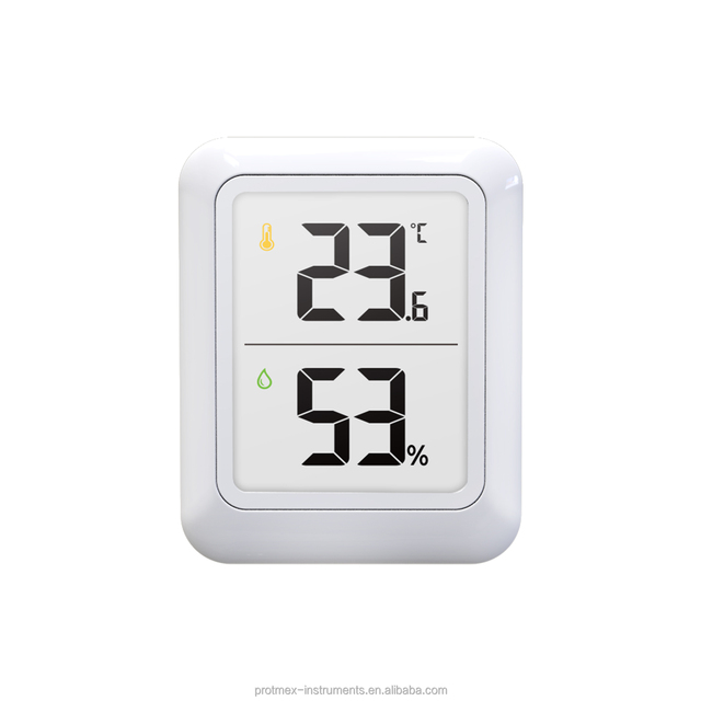 PROTMEX Indoor Moisture Tester Digital Hygrometer PT19D Smart Thermometer GS Certified Minimalist Design ABS Material OEM/ODM