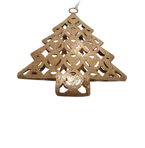 Vente en gros en vrac métal fer suspendu étoile feuille de cuivre couleur taille moyenne tenture murale décoration faite à la main en vrac - Product Image 5