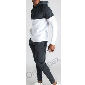 Wholesale Men 100% Cotton <b>Running</b> Training Tracksuits Breathable Warm <b>Hoodie</b> Sweatpants 2 Piece Set Men's Casual Wear - Product Image 3