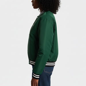 OEM สไตล์ฮิปฮอปหลวมพอดีตัวสีทึบขนแกะ100% กันน้ำปักลายพรางทีมเบสบอลทีมตัวแทนมหาวิทยาลัย - Product Image 6