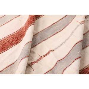 4.1x6.8 ft Turkish Vintage Rug, Area Rug, Kilim <b>Red</b> <b>Wool</b> Rug - Product Image 5