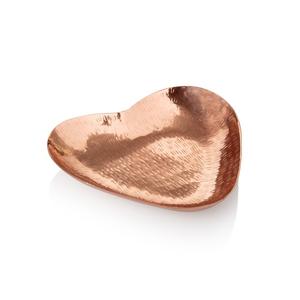 Bandeja de cobre de lujo Diseño de corazón Hecho a mano Venta al por mayor Plato de servicio de lujo Bandeja de servicio de cobre al por mayor con estilo clásico - Product Image 1