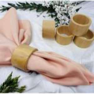 Eco-friendly Hand-finished Wooden Napkin Rings with a <b>Rustic</b> Charm & Ideal for Weddings and <b>Farmhouse</b>-style <b>Dining</b> Rooms - Product Image 1