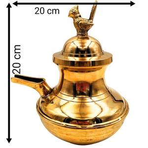 Dans une ère des théières électriques élégantes en laiton avec poignée et couvercle de style américain, finition cuivre - Product Image 4