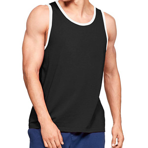 Débardeur en coton sans manches pour hommes pour une utilisation quotidienne Débardeur de gymnastique athlétique Débardeur basique souple et doux pour hommes - Product Image 1