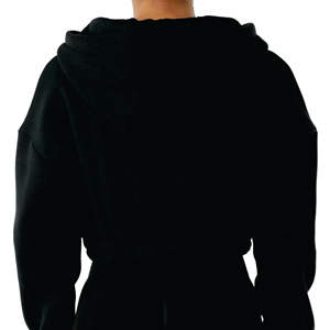 Ropa de calle para mujer Sudaderas con capucha 345 GSM Grueso Fleece Señoras Sudadera con capucha recortada Mujer - Product Image 6