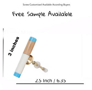 Epic Modern Wooden Tubular Knob Blue & <b>White</b> Resin <b>Drawer</b> Knobs for Wardrobe Cabinet <b>Bedroom</b> Kitchen Also for Bathroom Use - Product Image 3