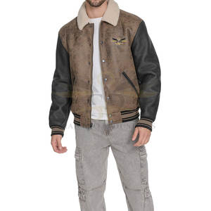 Veste Letterman cousue de haute qualité Veste Letterman confortable à porter à la mode Veste Letterman avec logo personnalisé - Product Image 2