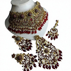 Juego de Joyería de 4 Piezas con Pendientes de Turquesa con Piedras Integrales, Estilo Bohemio Vintage, de Alta Calidad, para Mujer - Product Image 1