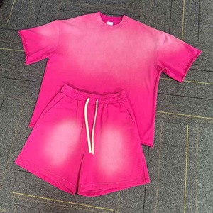 Ensemble T-shirt et short surdimensionné personnalisé, streetwear pour hommes, fabricant, impression de logo personnalisée - Product Image 3