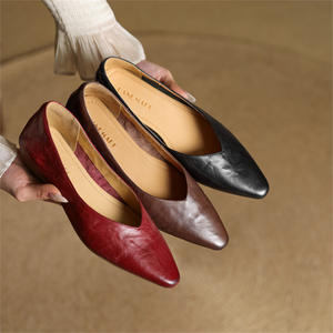 Mocasines de Mujer de Charol Brillante con Punta Redonda, Calzado Casual Transpirable para Dama, Zapatos Planos Puntiagudos - Product Image 2