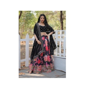 Nueva moda estilo Bollywood ropa de fiesta de boda bordado Lehenga Choli para mujeres desgaste proveedor al por mayor exportaciones Surat India - Product Image 1