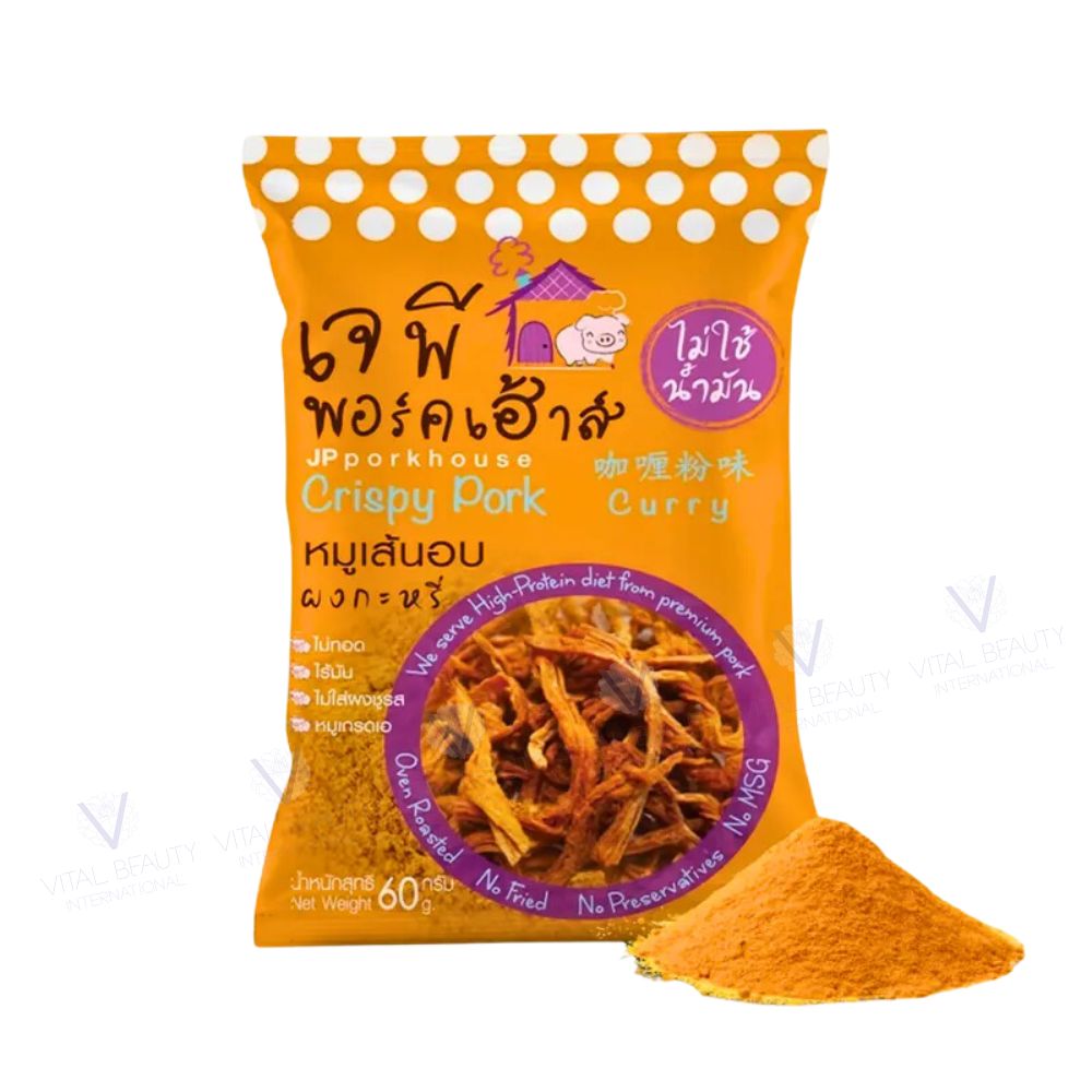 Хрустящие свиные палочки со вкусом тайского карри с высоким содержанием белка, не обжаренные сладкие нежирные МЯСНЫЕ ЗАКУСКИ унисекс в пакете