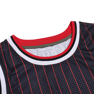 Camisetas de baloncesto de malla personalizadas al por mayor con mejor venta, uniformes de árbitro de baloncesto con logotipo personalizado, camisetas de baloncesto mini de poliéster - Product Image 3