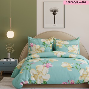 Sábanas de algodón estampadas a medida, tamaño de 108x108 pulgadas, hechas con estampados florales, ideales para decoración del hogar y tiendas del hogar - Product Image 5