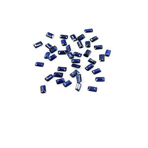 Zafiros Azules Naturales de Bangkok, Calibrados, Corte Octogonal Radiante Esmeralda, 3x5mm, Color Violeta, 8mm de Altura - Product Image 1