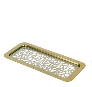 Nouvel Arrivage Looking Unique Style Fête De Mariage Décoration De Table Traiteur Service En Métal Plaqué Or Plateau De Service Hôtel - Product Image 4