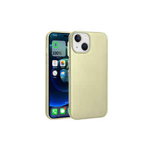 Coque arrière de protection fine Netzy Premier Luxury Gold Edition pour iPhone 14, en silicone souple, avec emballage de vente au détail - Product Image 1