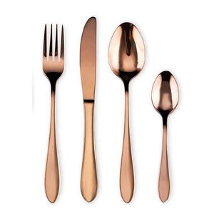 Modern Stainless Steel Antique <b>Gold</b> Mirror Polished Spoon Fork Knife Restaurant Dinner Flatware <b>Cutlery</b> Set <b>Gold</b> <b>Cutlery</b> Set - Product Image 2