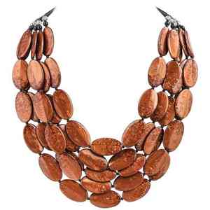 Gran oferta de gargantilla de cuentas de madera redondas para boda, collares para mujer, collar africano de declaración con cuentas hechas a mano, joyería - Product Image 6