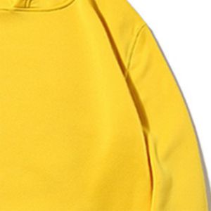 Sweat à capuche jaune teint en rouge uni de haute qualité à la mode pour homme et femme Zip-Up 100% coton à la mode polaire hiver pull à capuche - Product Image 3