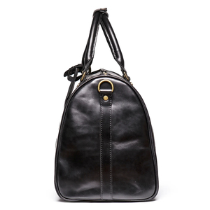 High Quality Brown Cow Leather Duffel <b>Bag</b> for <b>Women</b> Customizable Vintage <b>Weekender</b> Overnight <b>Bag</b> Eco-Friendly Classic Business - Product Image 5