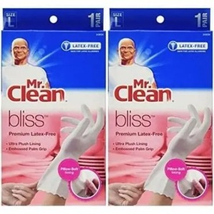 Soldes promotionnelles : Gants Mr. Clean Bliss Premium sans latex, grande taille - Pour la vaisselle - Product Image 1