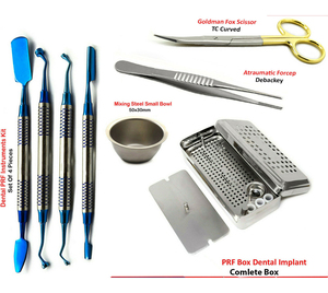 Caja dental PRF y juego de instrumentos PRF, sistema GRF, juego de fibrina rica en plaquetas, kit de membrana de cirugía de implante, caja de acero con instrumentos - Product Image 4