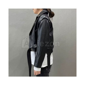 แจ็กเก็ตหนังสำหรับผู้หญิงแจ็กเก็ตหนังแบบลำลองสำหรับฤดูหนาวระบายอากาศได้ดีสินค้ามาใหม่ - Product Image 3