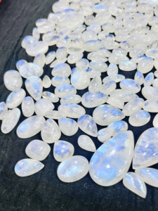 Wholesale <b>Rainbow</b> Natural Moon Stone Cabochon High Grade Flashy Loose Gemstone for Pendant Necklace - Product Image 5