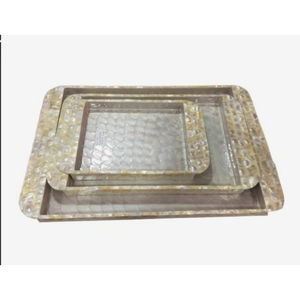 Plateaux de service en chocolat élégants pour accessoires de cuisine de restaurant d'hôtel à domicile Fournitures élégantes et durables pour les exportations indiennes - Product Image 5