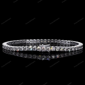 925สร้อยข้อมือเทนนิสเงินสเตอร์ลิงสำหรับผู้หญิงสร้อยข้อมือเทนนิสขนาด3มม. 6.5นิ้วเครื่องประดับสร้อยข้อมือเพชรคลาสสิกเครื่องประดับแฟชั่นใหม่ - Product Image 1