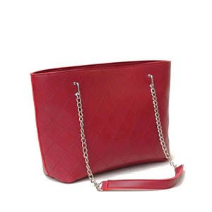 Bolso de mano para mujer con dos correas de cadena, bolso de mano de gran capacidad personalizable espacioso, hecho de cuero genuino duradero, resistente al agua - Product Image 4