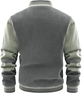 Chaqueta universitaria bordada personalizada para hombre Chaqueta con letras de lana de primera calidad OEM Etiqueta privada al por mayor para marcas Escuelas y equipos - Product Image 3