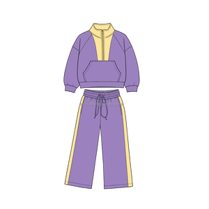 Sudadera con volantes para niñas, cuello en V, manga larga, para la escuela, baile, deportes y juegos diarios - Product Image 2