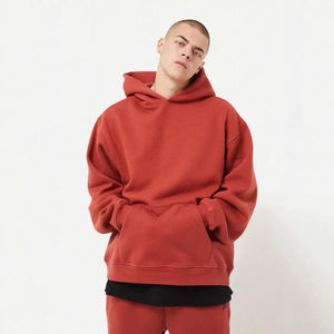 Venta al por mayor 2025 de alta calidad 100% algodón de los hombres de talla grande de lana de gran tamaño sudaderas con capucha de invierno ecológicas proveedor directo de fábrica - Product Image 1