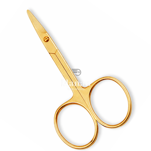 Tijeras para Cutículas de Acero Inoxidable de Alta Calidad con Acabado Dorado, Hoja Recta, Punta Afilada, para Diestros, Duraderas, para Arte de Uñas - Product Image 4