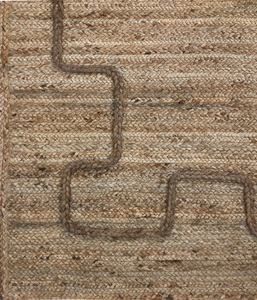 Luxury Handmade Braided Jute Area Rug Dual Textured Oval <b>Carpet</b> Abstract Pattern Hand Stitched Finish Woven for Home Use Indoor - Product Image 2