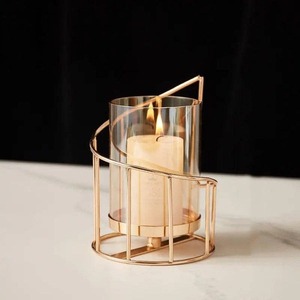 Available High Quality Round Available Glass Candle <b>Jar</b> for Home & Hotel <b>Decoration</b> New Design Best Price Metal Candle Lantern - Product Image 3