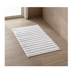 2026 Custom Logo Non-slip 100% Cotton White Color 50x80cm Hotel and Spa Bath <b>Mat</b> - Product Image 4