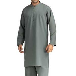 Vêtements indiens et pakistanais respirants et thermiques à la vente chaude, taille plus, robe salwar kameez pour hommes, tenue décontractée pour les fêtes et les mariages, style punjabi - Product Image 1