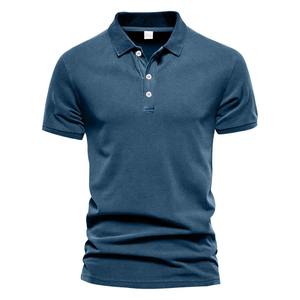 Camisas POLO con cuello vuelto para hombre de calidad superior nueva moda de verano tela de algodón de punto de secado rápido camiseta Polo de Golf para hombre - Product Image 1